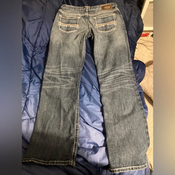 Selling Ariat Relaxed Bootcut jeans for $90. Size is 34x34.